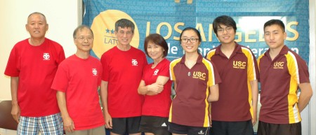 Left to Right: Steven Noh, Fred Liao, Warren Hoo, Midori, Gloria Deng, Franz Zhao, Tae Kim