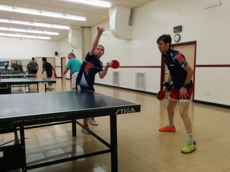 Jack serves in the doubles match