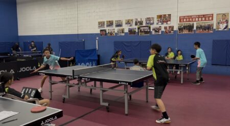Jake Song (blue) vs. Rain Cheng (green)